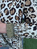 Robe LEOPARD avec col doré